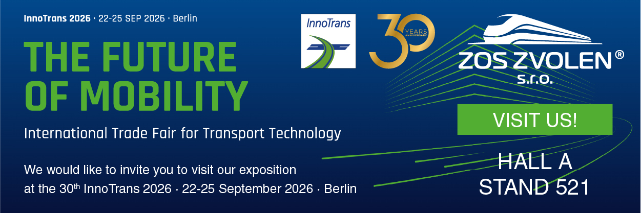 Medzinárodný veľtrh InnoTrans 2026 – Berlín, Nemecko od 22. do 25. septembra 2026